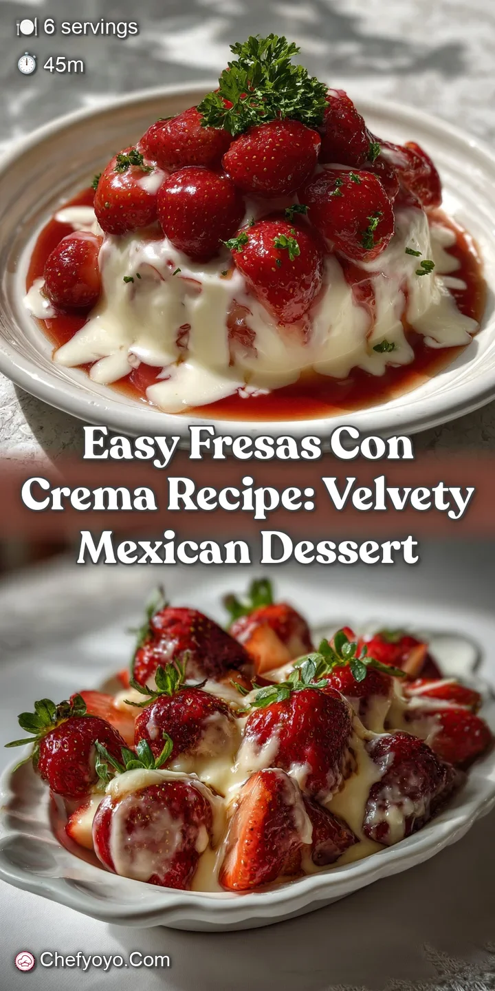 Close-up of juicy strawberries glistening with a light glaze, contrasted against the smooth, creamy texture of the fresh w...