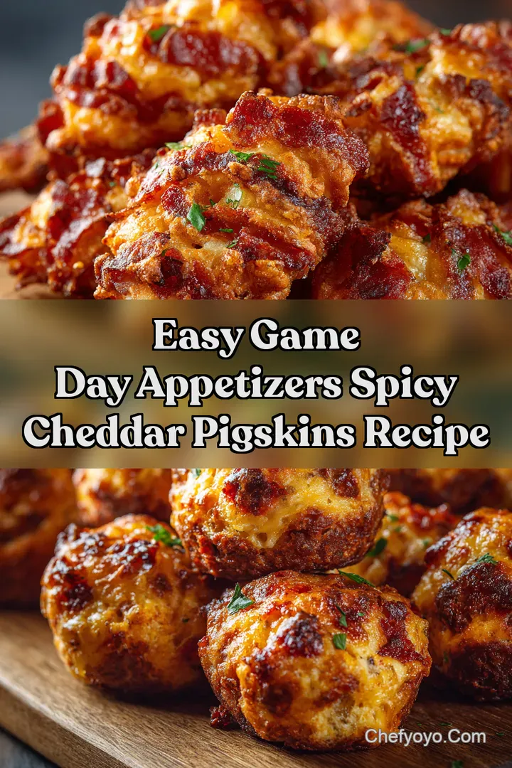 Easy Game Day Appetizers Spicy Cheddar Pigskins Recipe