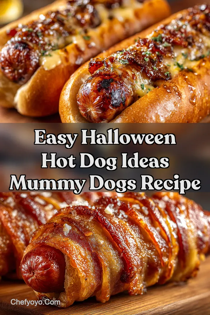 Easy Halloween Hot Dog Ideas Mummy Dogs Recipe