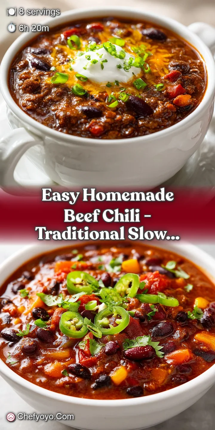Close-up of a steaming bowl of thick, savory chili, showing tender beef, kidney beans, and a sprinkle of shredded cheddar.