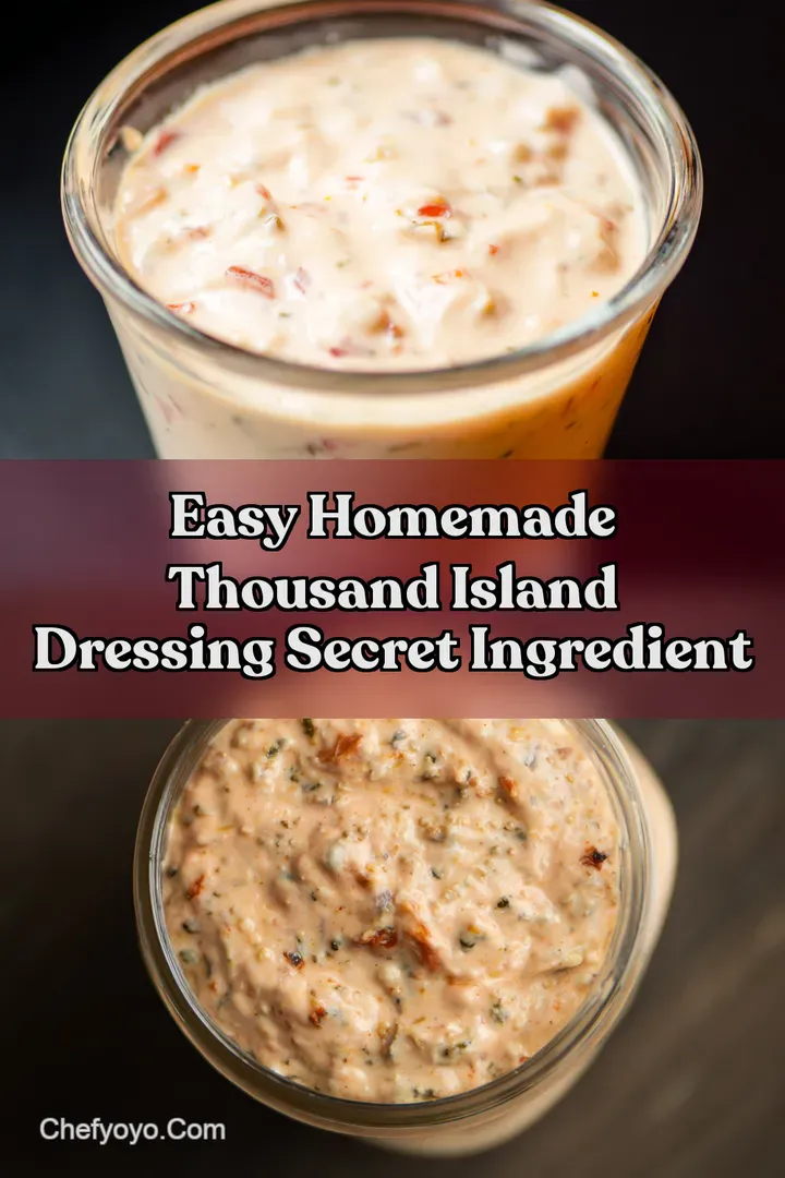 Easy Homemade Thousand Island Dressing Secret Ingredient