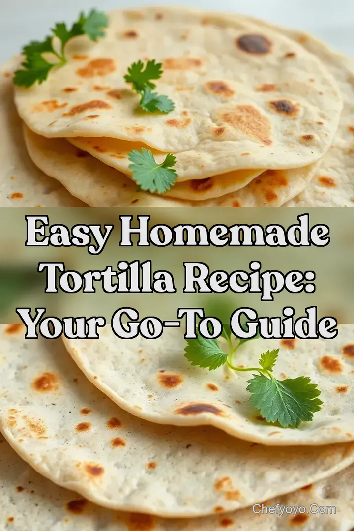 Easy Homemade Tortilla Recipe: Your Go-To Guide