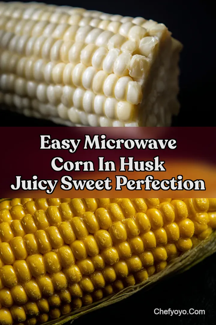 Easy Microwave Corn in Husk Juicy Sweet Perfection : PIN FOR LATER Easy Microwave Corn in Husk Juicy Sweet Perfection