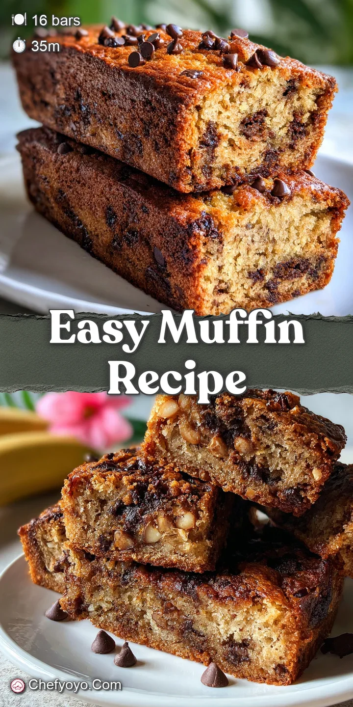 Appetizing close-up reveals a moist, lightly browned slice studded with glistening, melted chocolate; warm, inviting, and ...