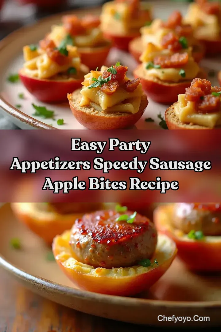 Easy Party Appetizers Speedy Sausage Apple Bites Recipe