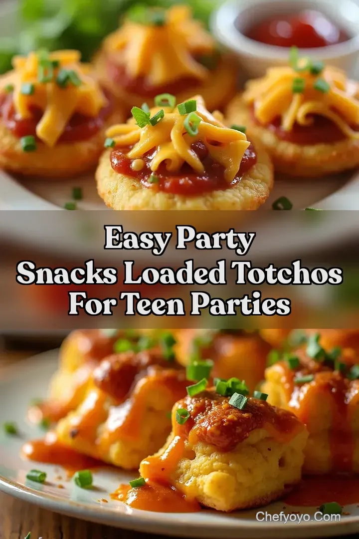 Easy Party Snacks Loaded Totchos for Teen Parties