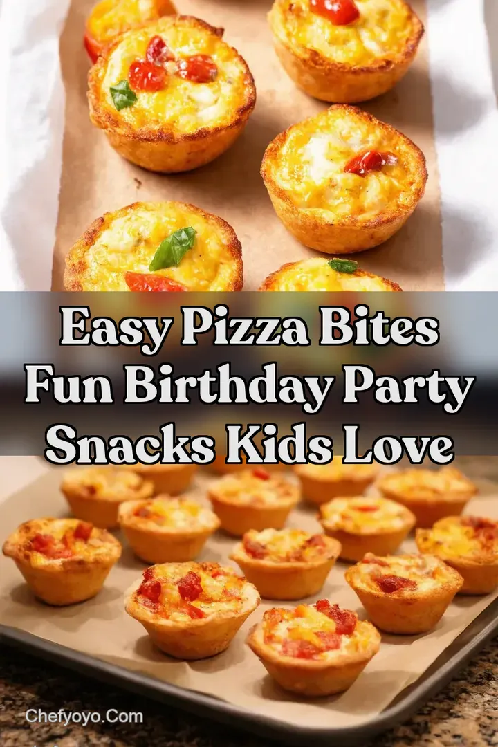 Easy Pizza Bites Fun Birthday Party Snacks Kids Love
