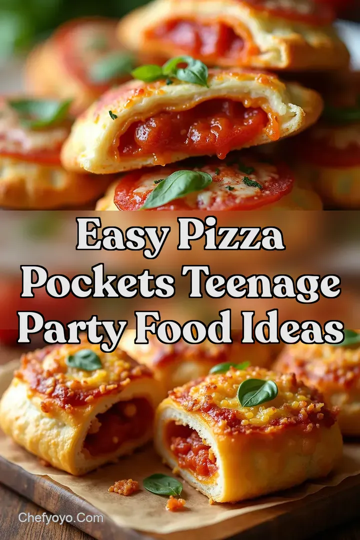 Easy Pizza Pockets Teenage Party Food Ideas