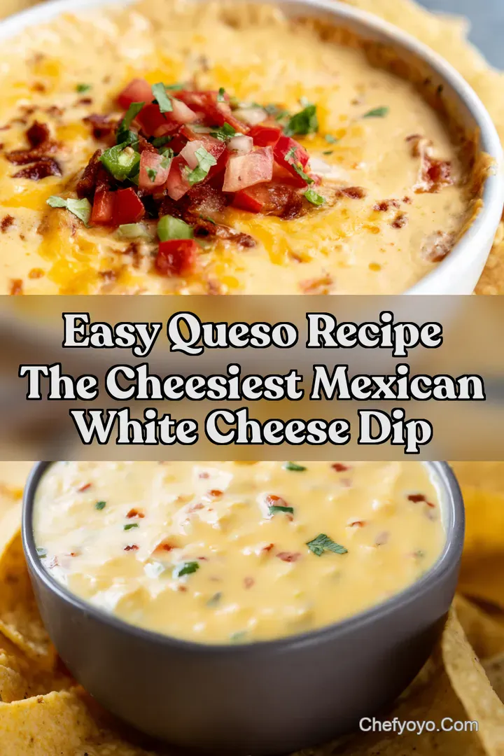 Easy Queso Recipe The Cheesiest Mexican White Cheese Dip