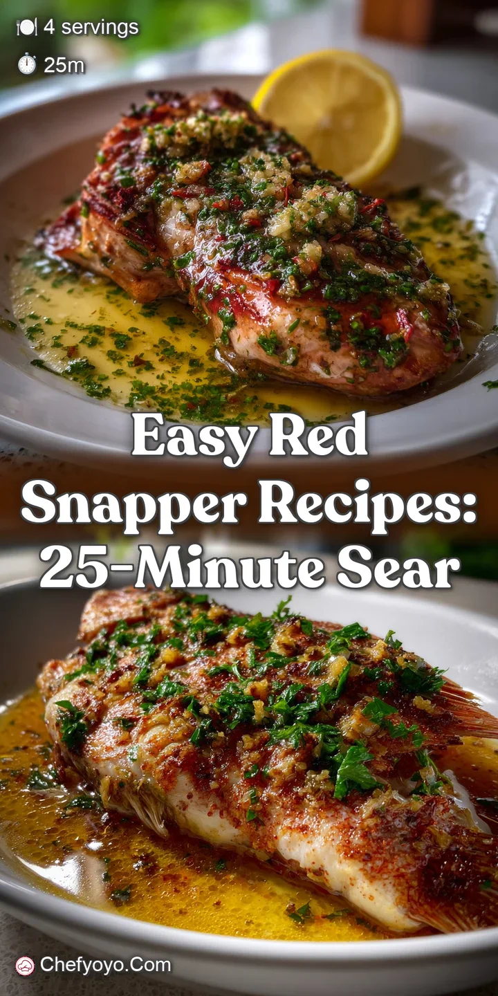 Easy Red Snapper Recipes: 25-Minute Sear
