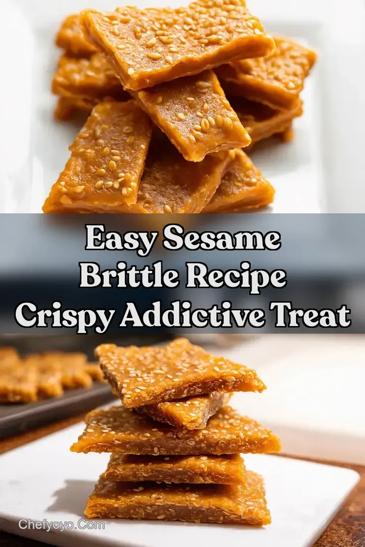 Easy Sesame Brittle Recipe Crispy Addictive Treat