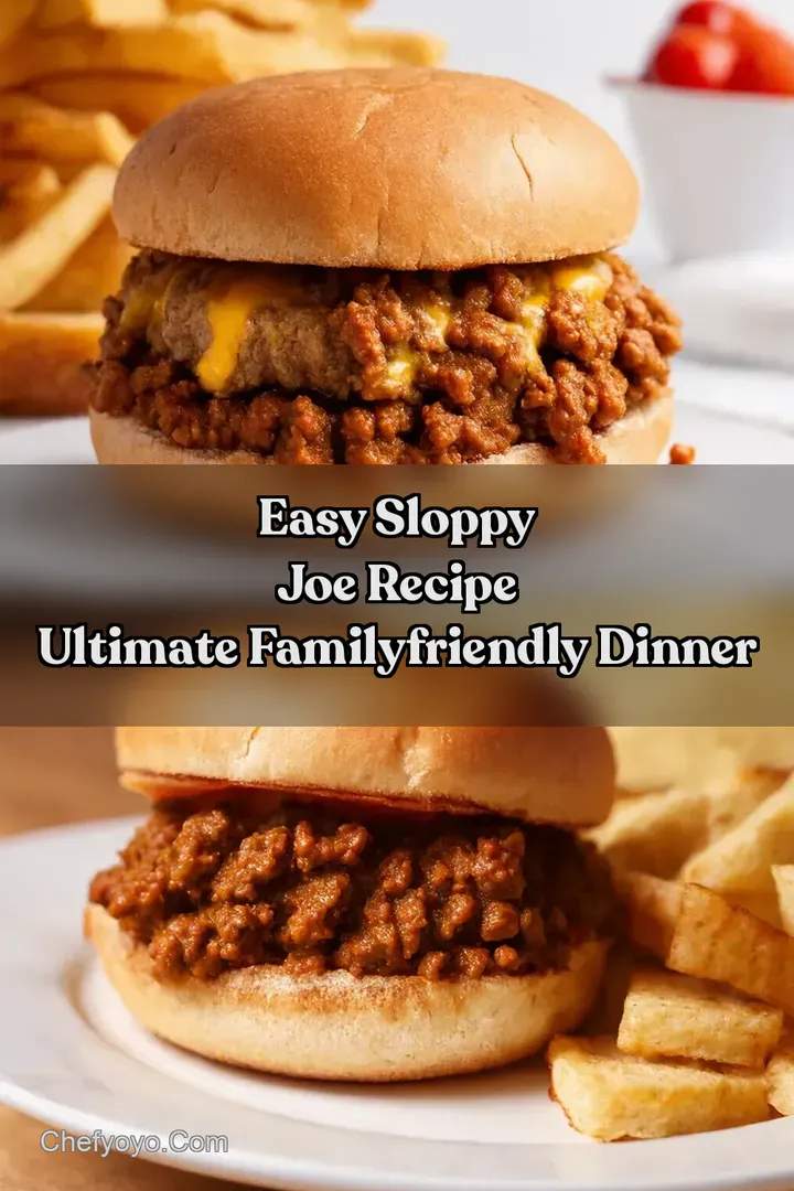 Easy Sloppy Joe Recipe Ultimate FamilyFriendly Dinner