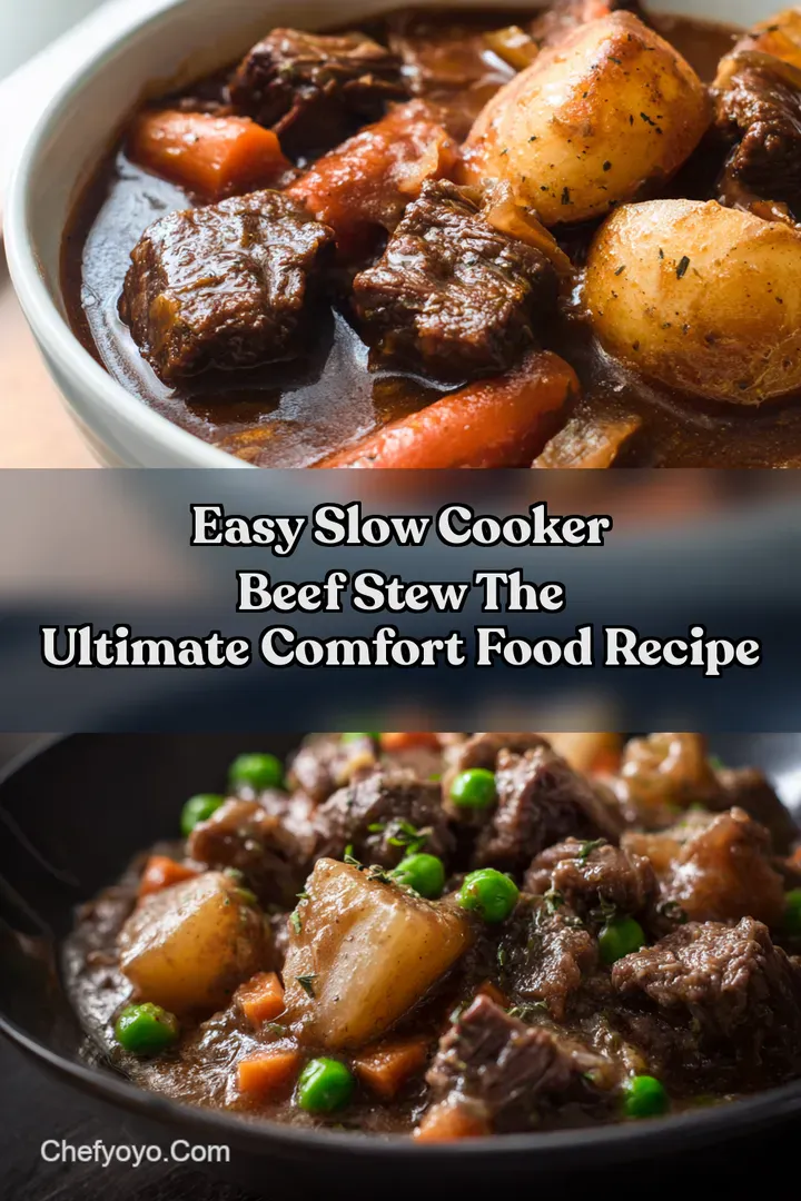Easy Slow Cooker Beef Stew The Ultimate Comfort Food Recipe
