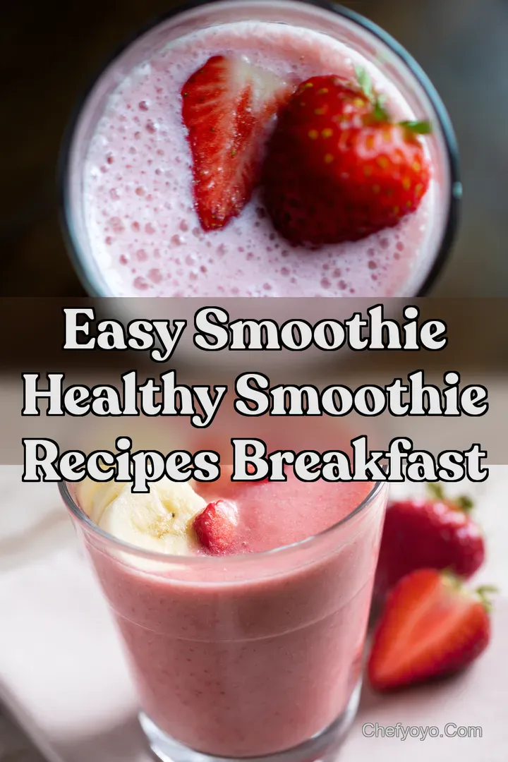 Easy Smoothie Healthy Smoothie Recipes Breakfast
