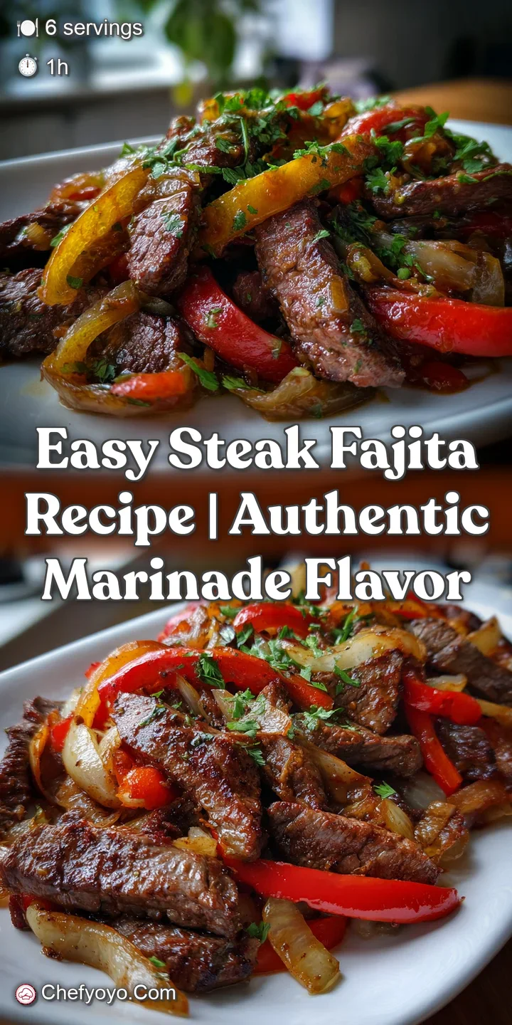 Easy Steak Fajita Recipe | Authentic Marinade Flavor