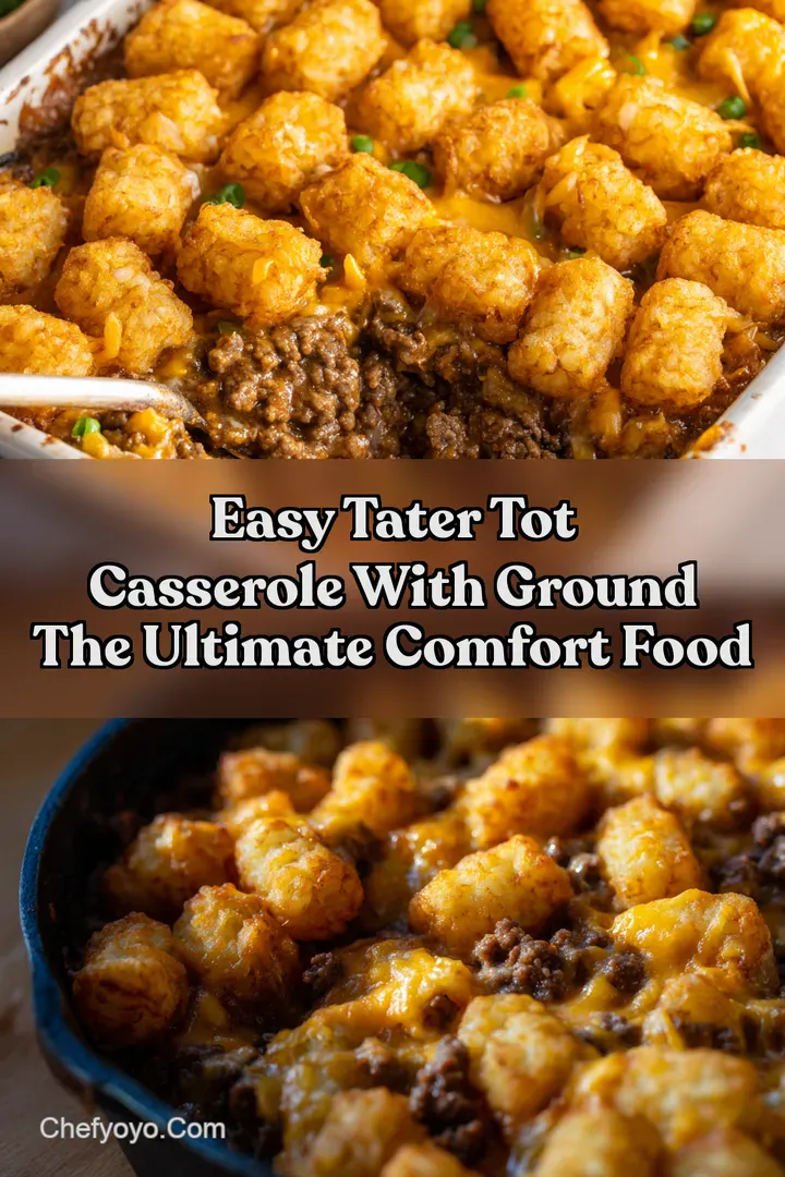 Easy Tater Tot Casserole With Ground The Ultimate Comfort Food