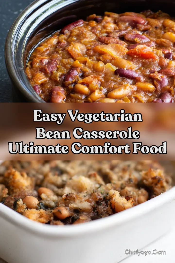 Easy Vegetarian Bean Casserole Ultimate Comfort Food : PIN FOR LATER Easy Vegetarian Bean Casserole Ultimate Comfort Food