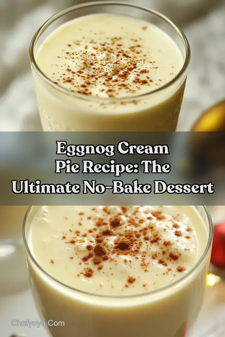 Eggnog Cream Pie Recipe: The Ultimate No-Bake Dessert