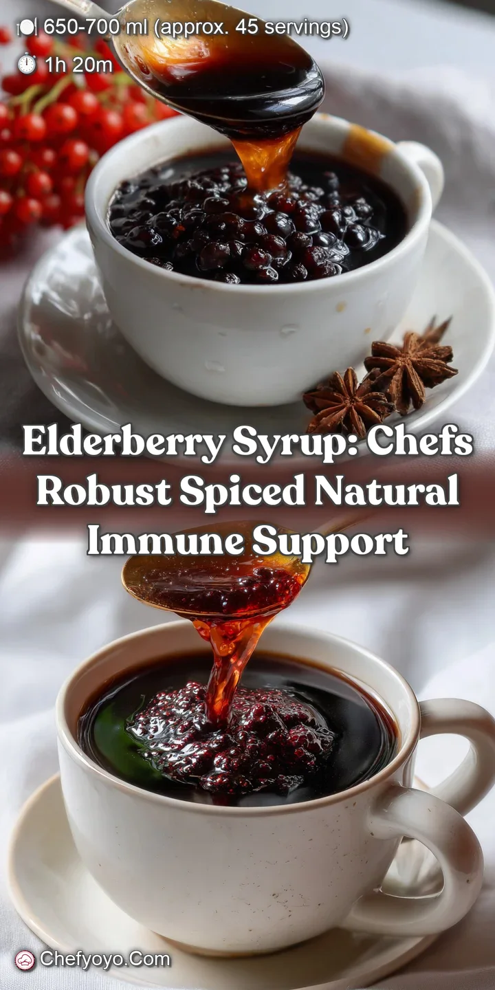 Elderberry Syrup: Chefs Robust Spiced Natural Immune Support