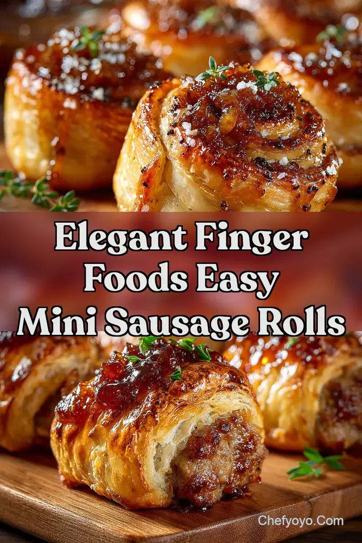 Elegant Finger Foods Easy Mini Sausage Rolls