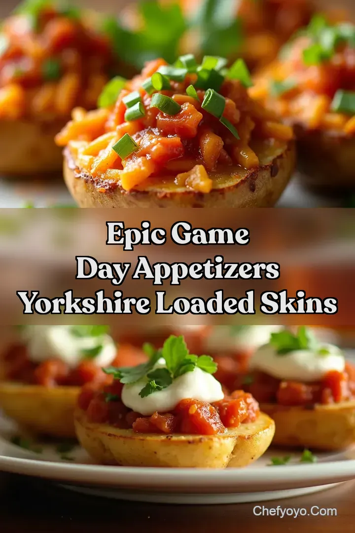 Epic Game Day Appetizers Yorkshire Loaded Skins