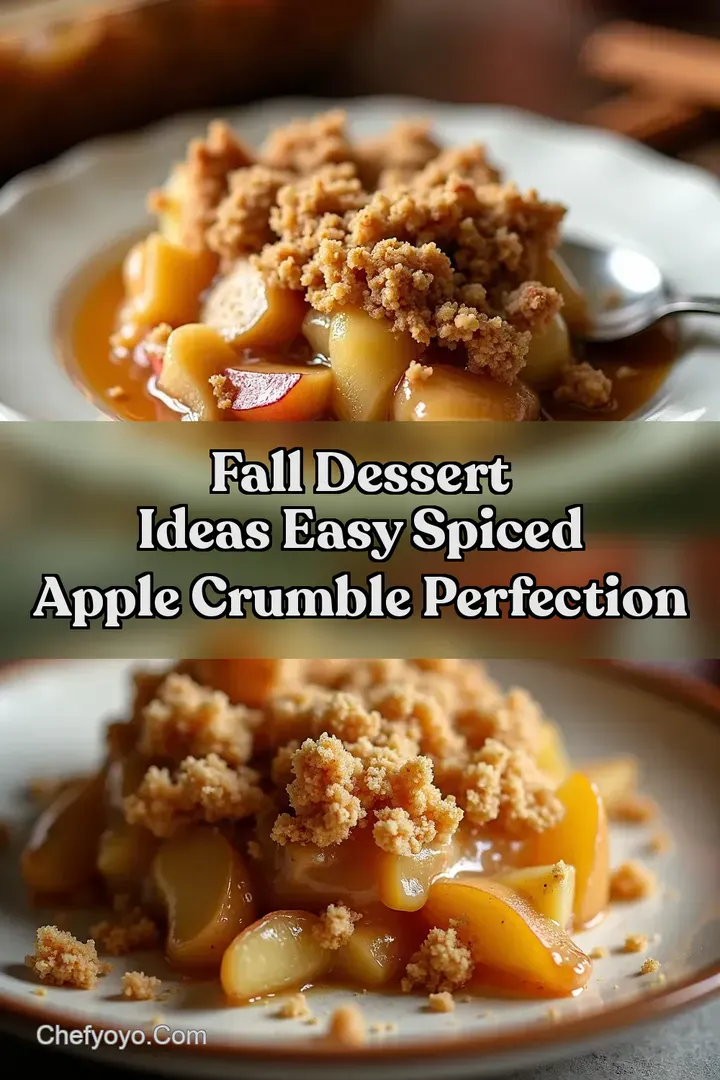 Fall Dessert Ideas Easy Spiced Apple Crumble Perfection