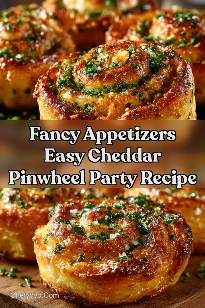 Fancy Appetizers Easy Cheddar Pinwheel Party Recipe
