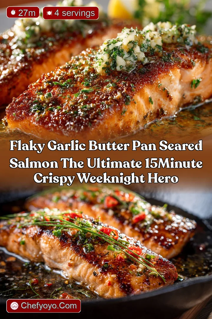Flaky Garlic Butter Pan Seared Salmon The Ultimate 15Minute Crispy Weeknight Hero