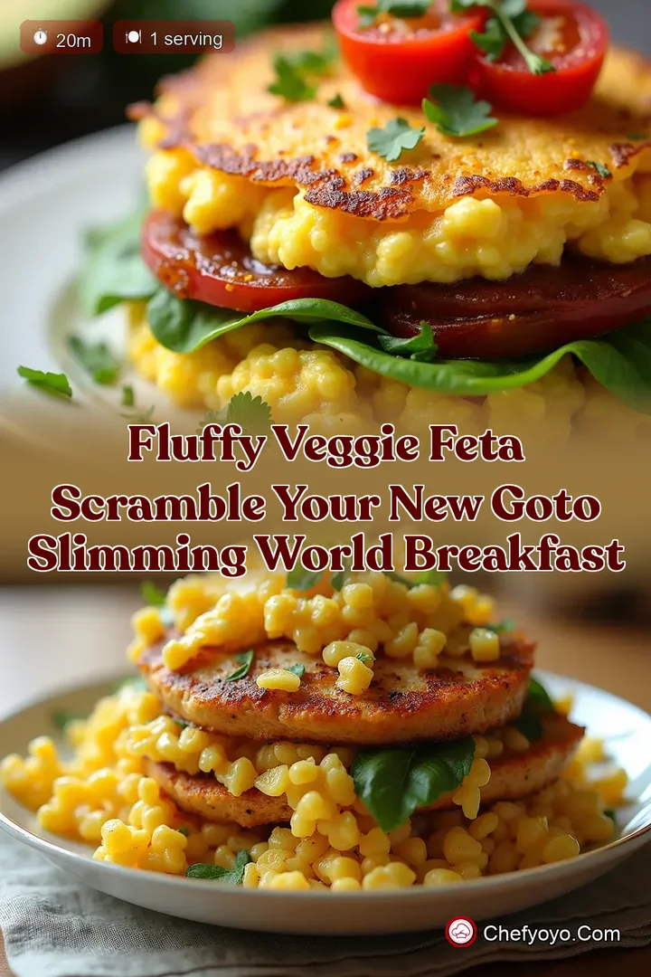 Fluffy Veggie Feta Scramble Your New GoTo Slimming World Breakfast
