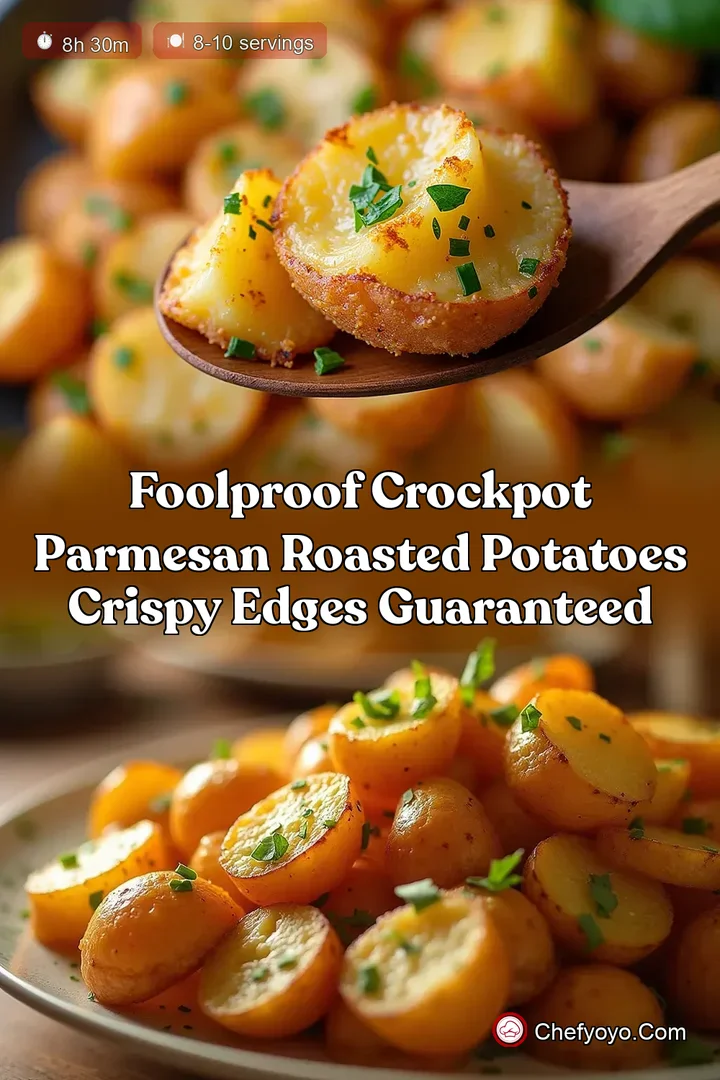 Foolproof Crockpot Parmesan Roasted Potatoes Crispy Edges Guaranteed
