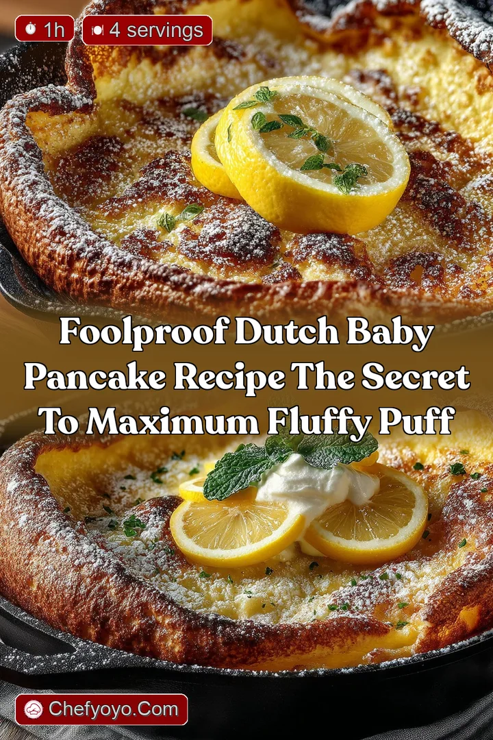 Foolproof Dutch Baby Pancake Recipe The Secret to Maximum Fluffy Puff