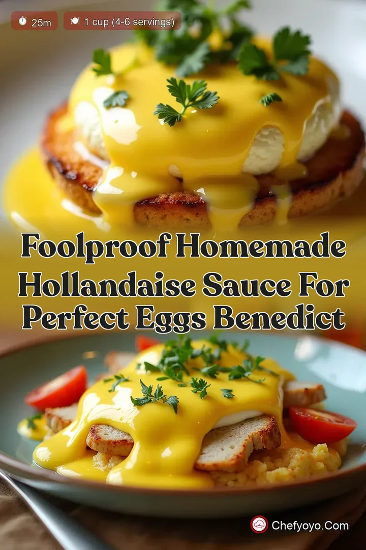 Foolproof Homemade Hollandaise Sauce for Perfect Eggs Benedict