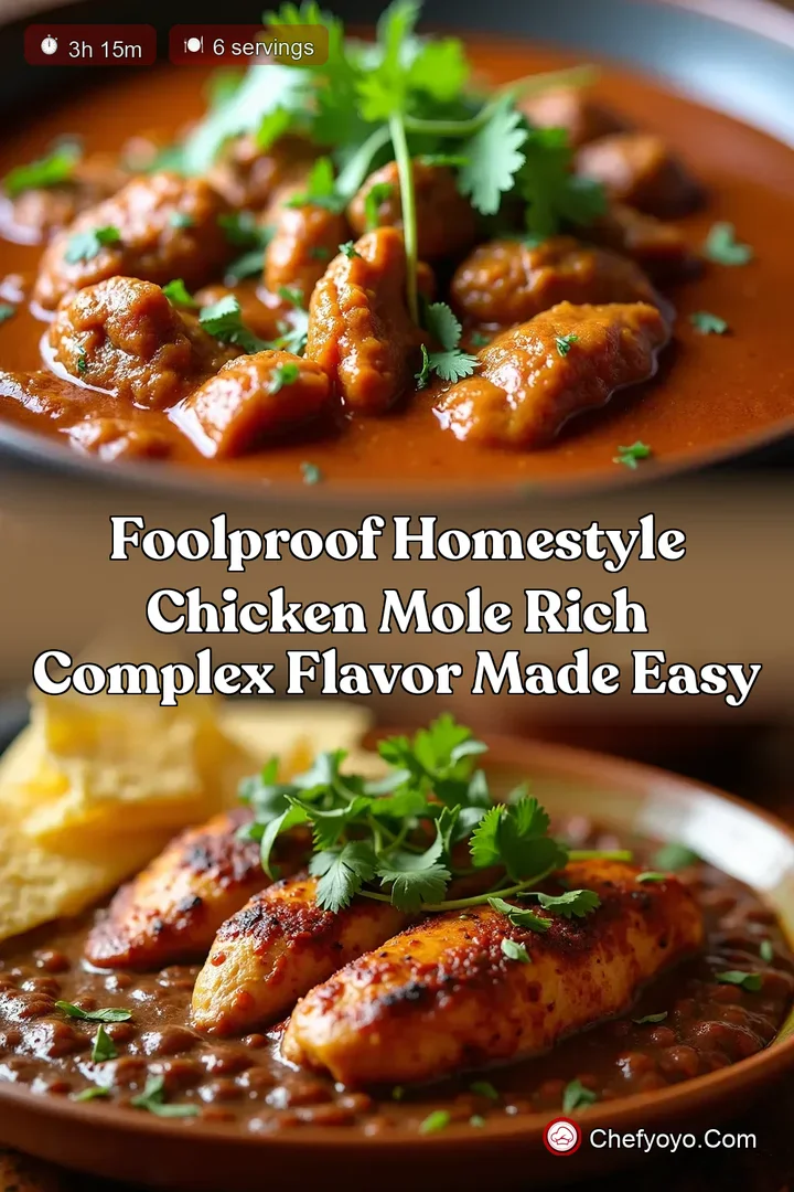 Foolproof Homestyle Chicken Mole Rich Complex Flavor Made Easy
