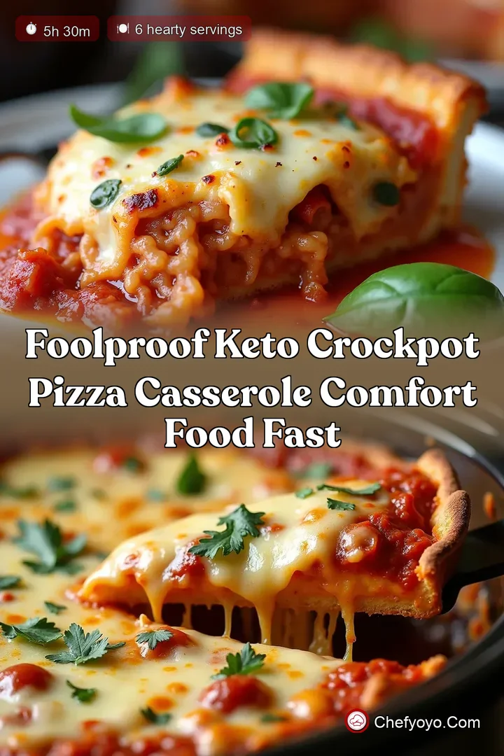 Foolproof Keto Crockpot Pizza Casserole Comfort Food Fast