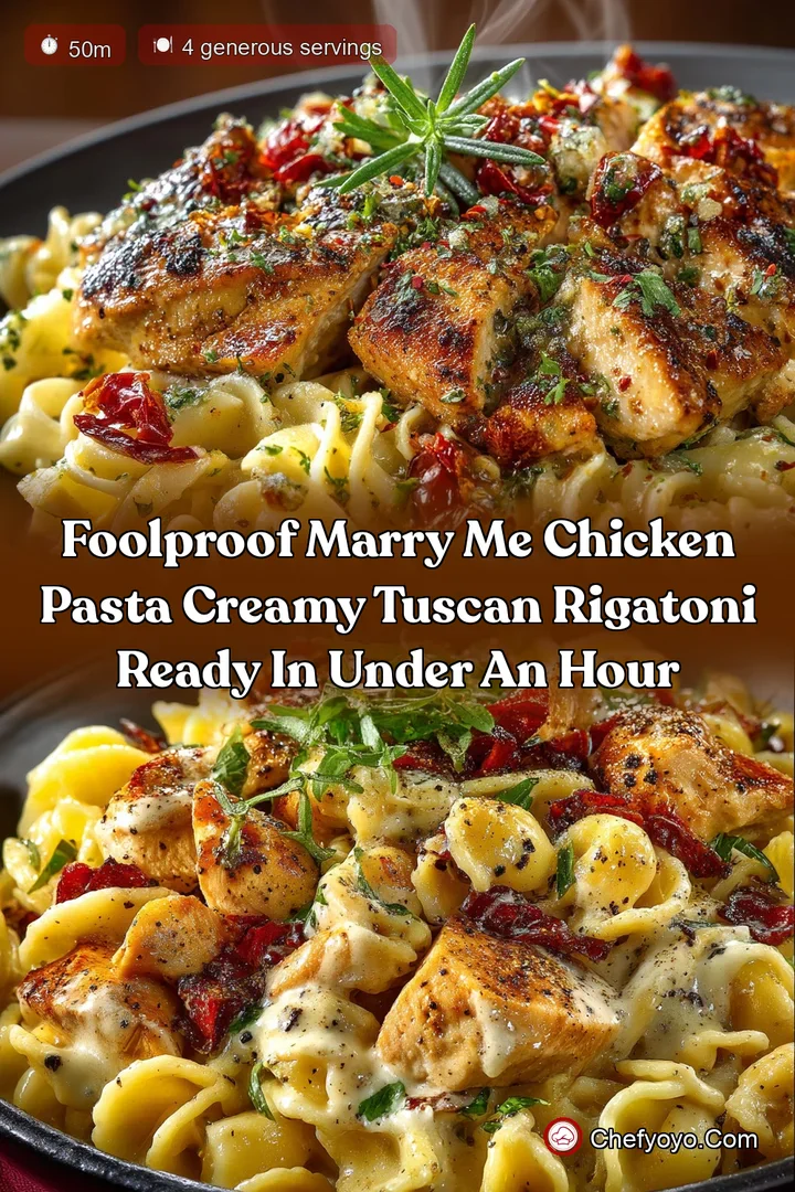 Foolproof Marry Me Chicken Pasta Creamy Tuscan Rigatoni Ready in Under an Hour
