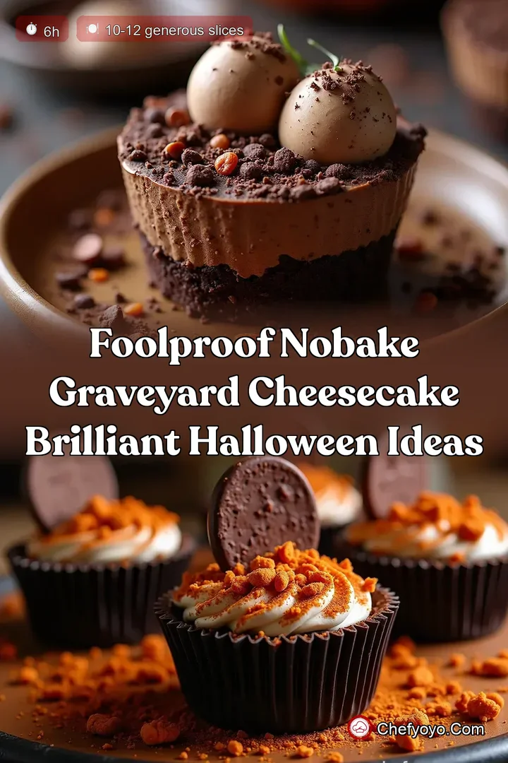 Foolproof NoBake Graveyard Cheesecake Brilliant Halloween Ideas