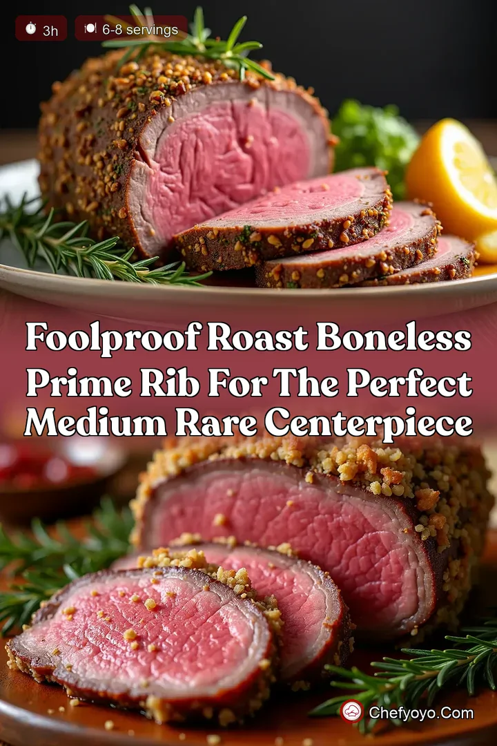 Foolproof Roast Boneless Prime Rib for the Perfect Medium Rare Centerpiece
