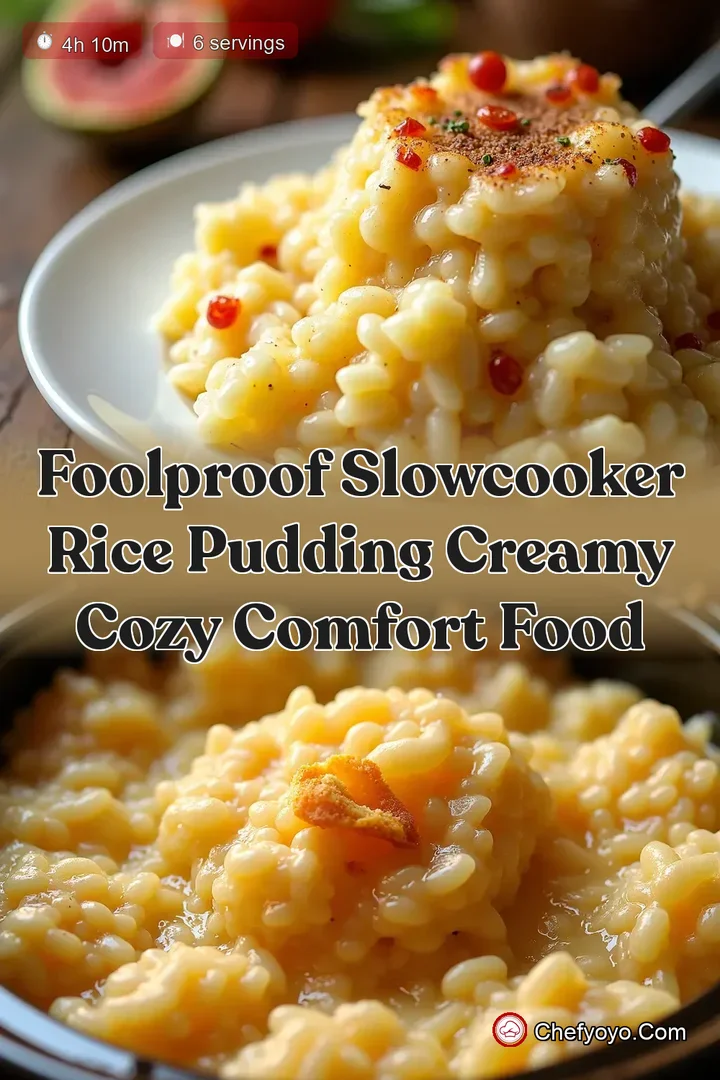 Foolproof SlowCooker Rice Pudding Creamy Cozy Comfort Food