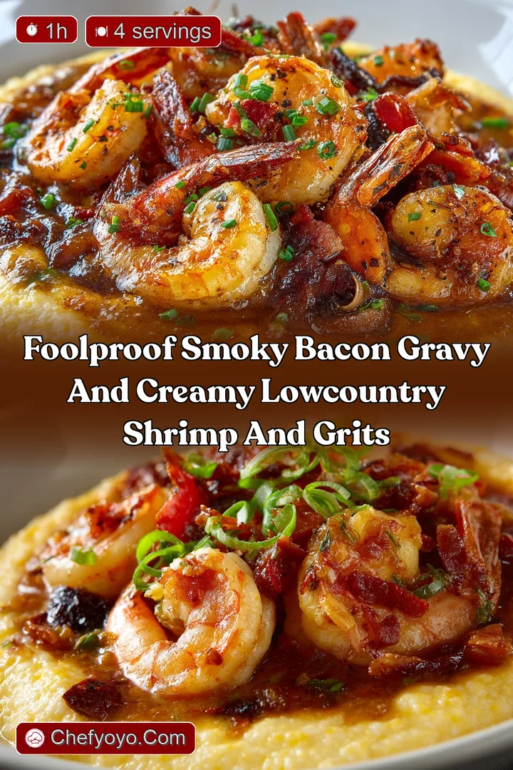 Foolproof Smoky Bacon Gravy and Creamy Lowcountry Shrimp and Grits