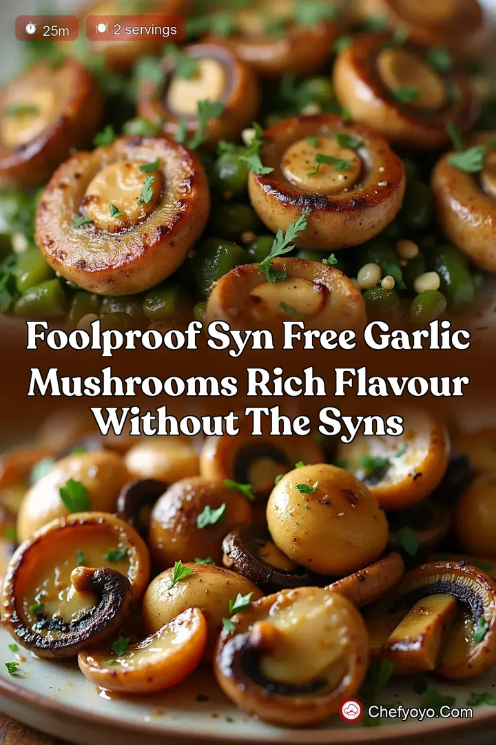 Foolproof Syn Free Garlic Mushrooms Rich Flavour Without the Syns