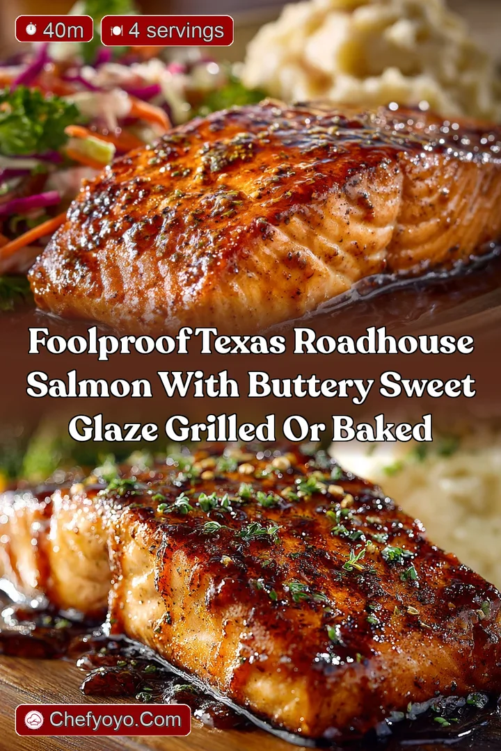 Foolproof Texas Roadhouse Salmon with Buttery Sweet Glaze Grilled or Baked