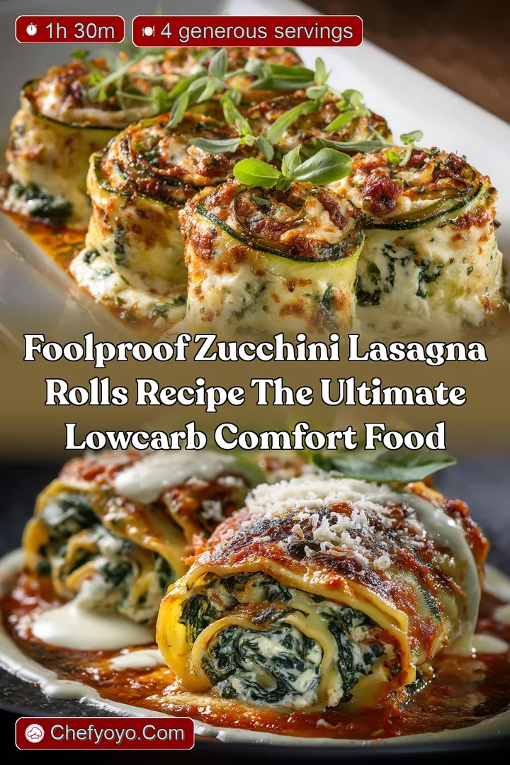 Foolproof Zucchini Lasagna Rolls Recipe The Ultimate LowCarb Comfort Food