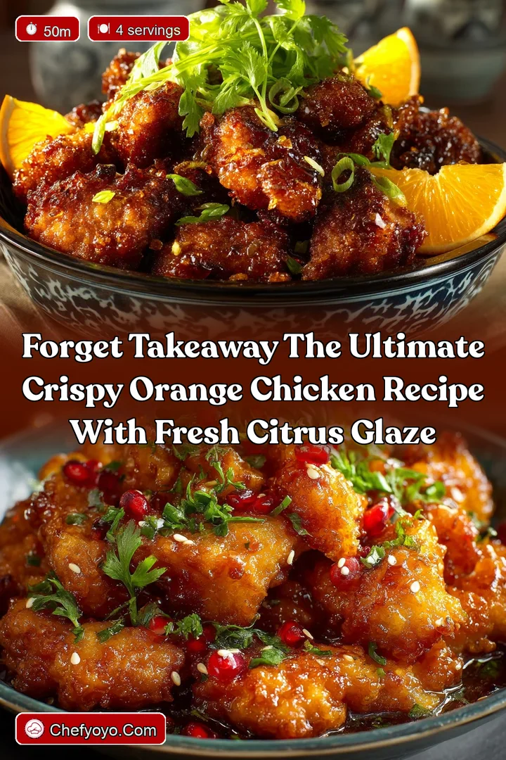 Forget Takeaway The Ultimate Crispy Orange Chicken Recipe with Fresh Citrus Glaze
