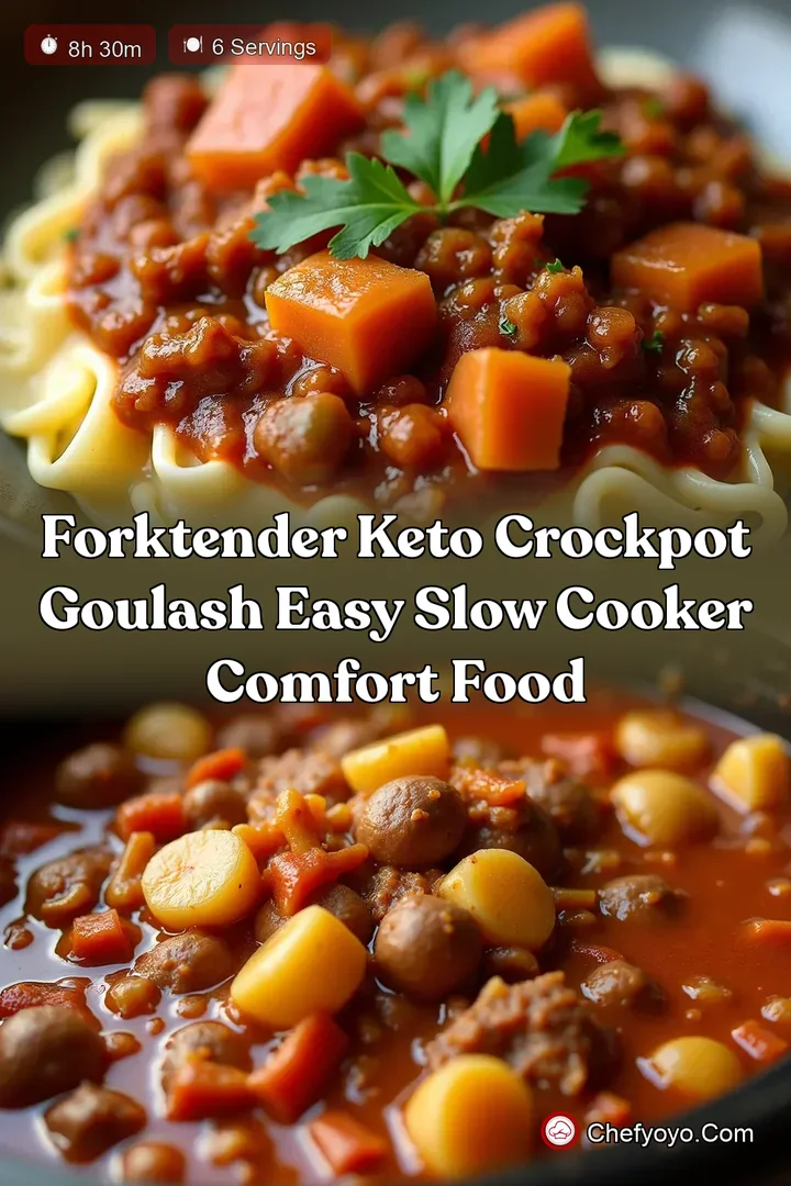 ForkTender Keto Crockpot Goulash Easy Slow Cooker Comfort Food