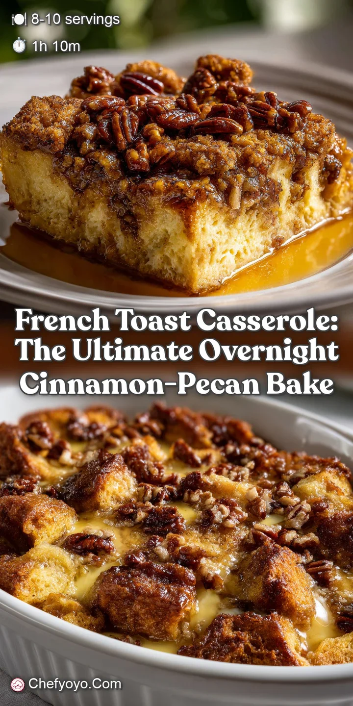 French Toast Casserole: The Ultimate Overnight Cinnamon-Pecan Bake