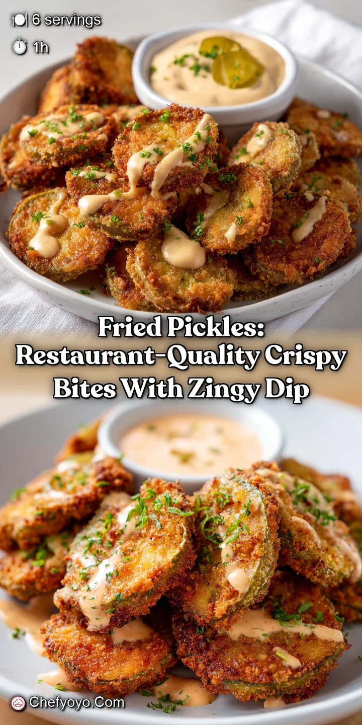 Fried Pickles: Restaurant-Quality Crispy Bites with Zingy Dip
