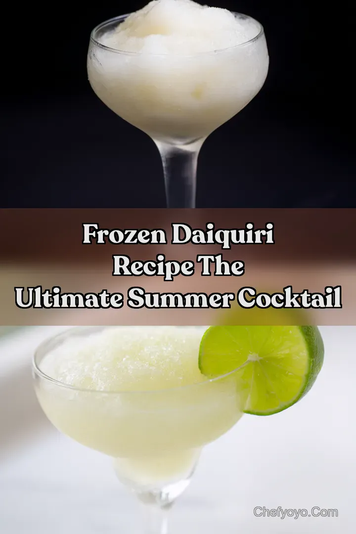 Frozen Daiquiri Recipe The Ultimate Summer Cocktail