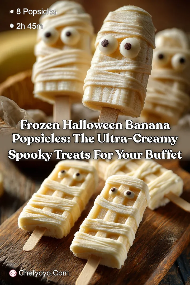 Frozen Halloween Banana Popsicles: The Ultra-Creamy Spooky Treats for Your Buffet