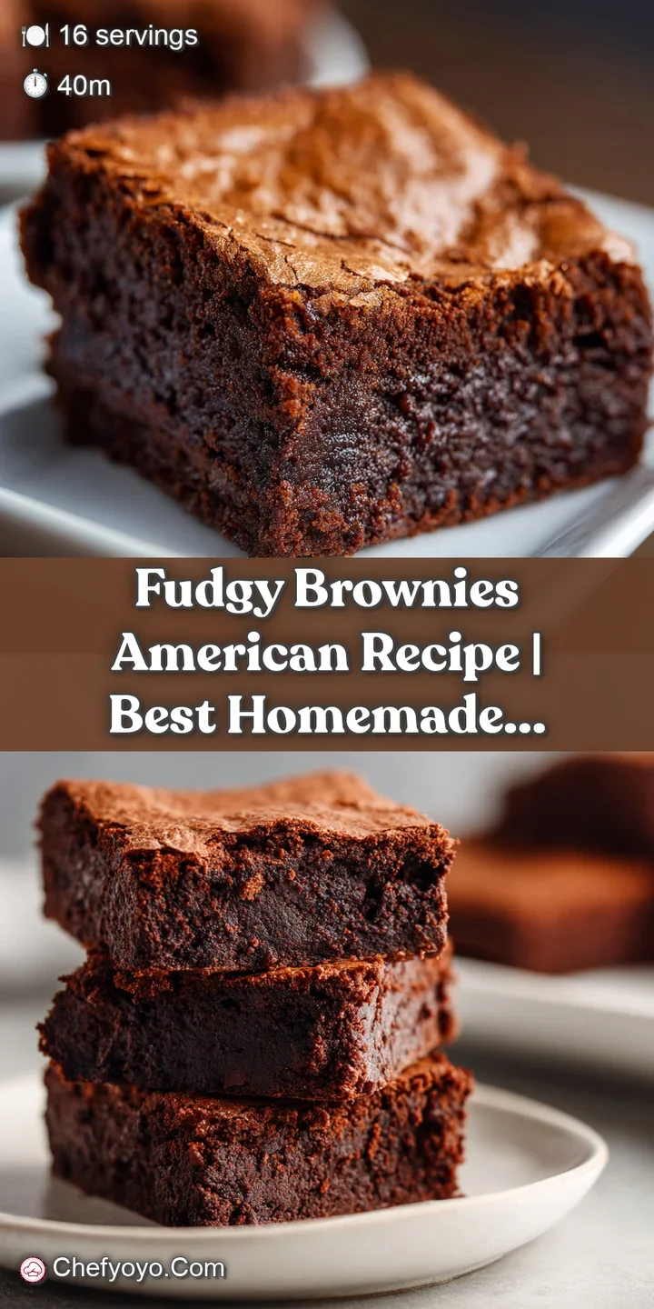 Close-up of a decadent, fudgy brownie with a glossy surface and visible chocolate chunks. Chewy edges and soft center.