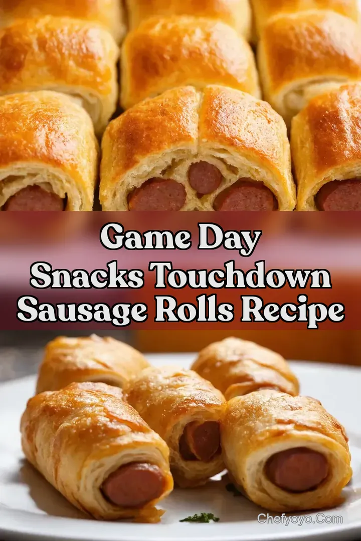 Game Day Snacks Touchdown Sausage Rolls Recipe